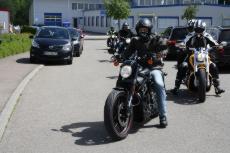 Harley on Tour 2012 in Tuttlingen: Lange spter nach viel Fahrspa begeistert zurck.
