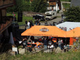 Das Info- und Testrider-Zelt von Motorrad-Matthies, Harleywood 2013