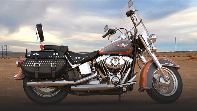 Softail Heritage Classic 2015 in Amber Whiskey / Charcoal Pearl