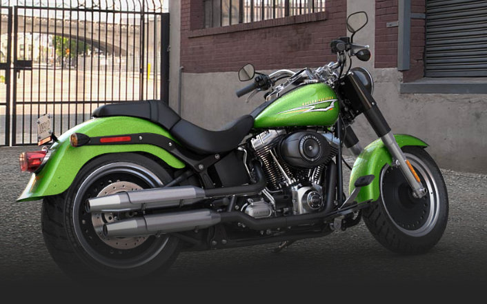 Softail Fat Boy Special 2015 in Radioactive Green