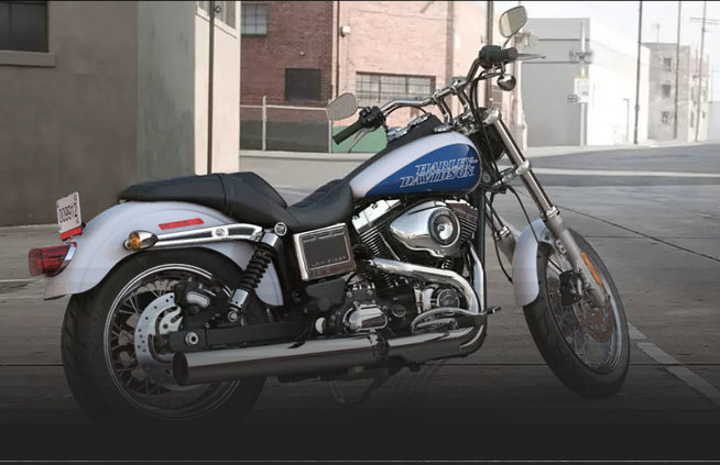 Dyna Low Rider 2015 in White Hot Pearl / Blue Hot Pearl