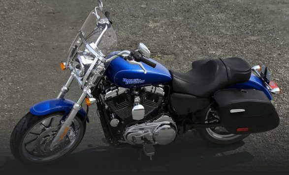 Sportster Super Low 1200 T 2015 in Superior Blue