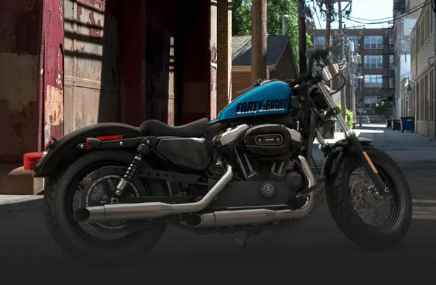 Sportster Forty-Eight 2015 in Hard Candy Cancun Blue Flake