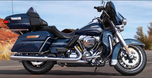 Electra Glide Ultra Classic Modell 2016 in Cosmic Blue Pearl