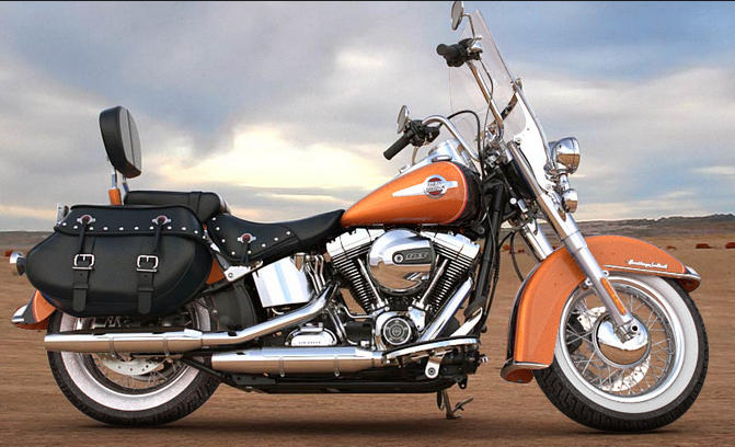 Softail Heritage Classic Modell 2016 in Amber Whiskey & Vivid Black