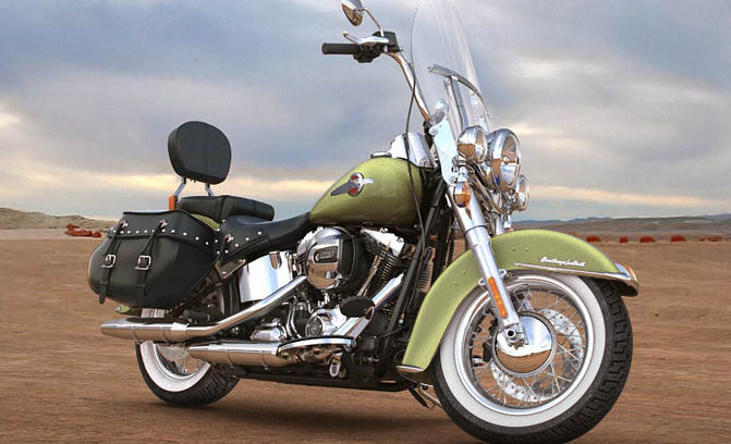 Softail Heritage Classic Modell 2016 in Olive Gold