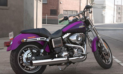 Dyna Low Rider Modell 2016 in Purple Fire & Blackberry Smoke