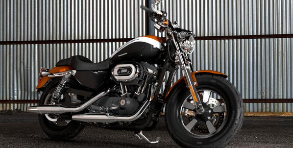 Sportster XL 1200 Custom Limited A Modell 2016 in Amber Whiskey & Vivid Black mit Graphics
