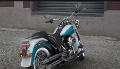 Softail Deluxe Modell 2017 in Crushed Ice Pearl & Frosted Teal Pearl 