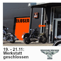 Werkstatt wegen Inventur geschlossen