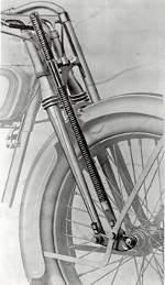 Harley-Davidson Parallelogramm-Gabel, 1922